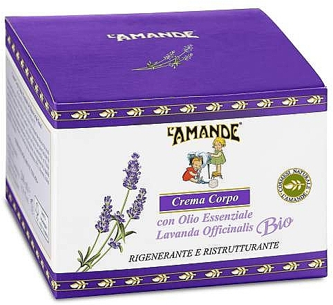 Lavender Body Cream - L'Amande Body Cream Organic Piedmont Lavender — photo N3