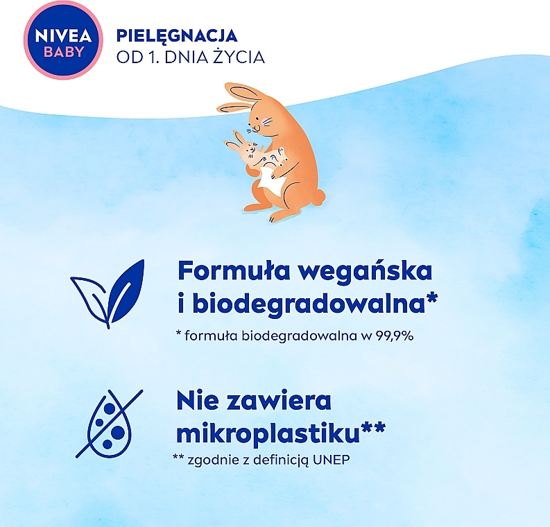 Biodegradable Wipes, 2 x 57 pcs - Nivea Baby Soft & Cream — photo N4