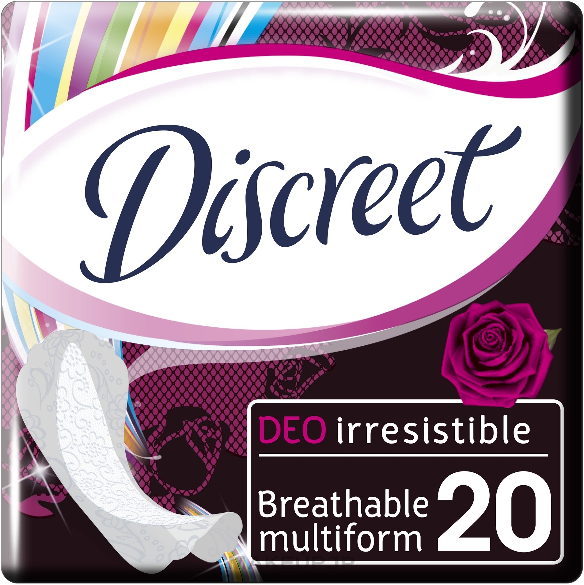 Daily Sanitary Pads Deo Irresistible Multiform, 20pcs - Discreet — photo 20 ЊВ.