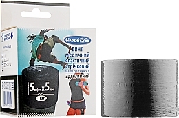 Adhesive Elastic Bandage, black - Snow White — photo N2