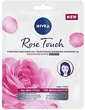 Rose Water Hyaluronic Sheet Mask - Nivea Rose Touch Hydrating Sheet Mask With Organic Rose Water & Hyaluron — photo N1