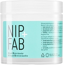 Fragrances, Perfumes, Cosmetics Micellar Daily Cleansing Pads - Nip + Fab Hyaluronic Fix Extreme4 Micellar Daily Cleansing Pads