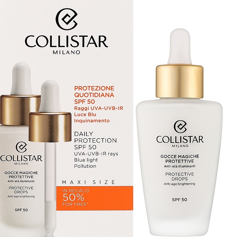 Protective Face Serum - Collistar Protective Drops SPF 50 — photo N2