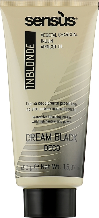 Lightening Cream, 7 tones - Sensus InBlonde Cream Black Deco — photo N1