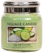 Fragrances, Perfumes, Cosmetics Scented Candle in Glass Jar - Village Candle Sea Salt Cucumber Candle