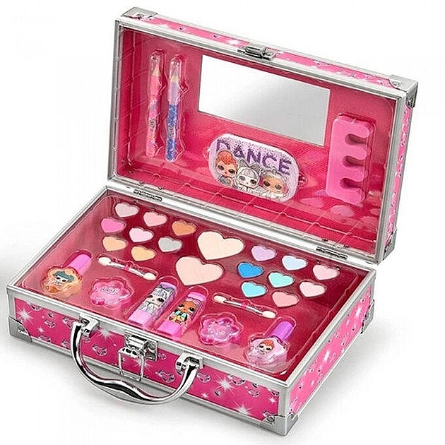 Girls Cosmetics Set, in case - Lorenay LOL Makeup Case Set — photo N1