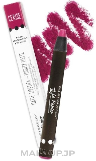 Matte Lipstick - Beauty Made Easy Le Papier Mighty Matte Lipstick — photo Cerise