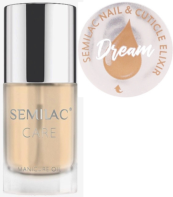 Nail & Cuticle Oil-Elixir Scented with Citrus - Semilac Care Nail & Cuticle Elixir Dream — photo N1