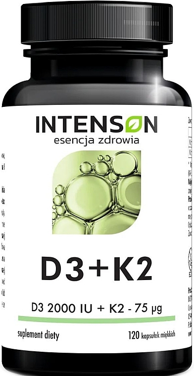 Supplement 'Vitamin D3 + K2' - Intenson D3+ K2 — photo N1