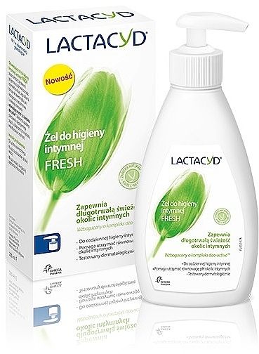 Intimate Hygiene Gel "Fresh" with Dispenser - Lactacyd Body Care With Box — photo N2