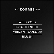 Face Blush - Korres Wild Rose Brightening Vibrant Colour Blush — photo N3