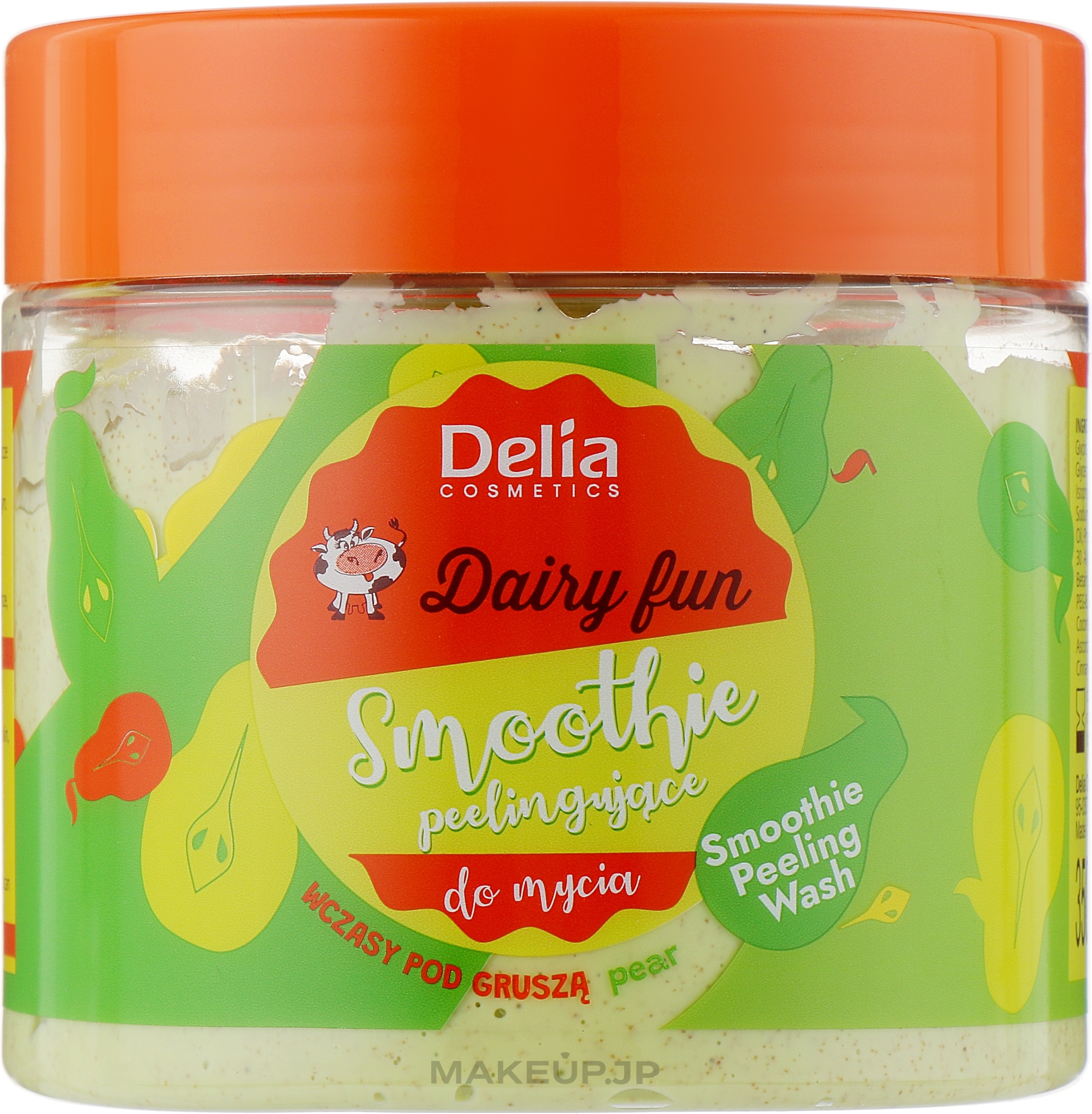 Peeling Shower Gel "Pear" - Delia Dairy Fun — photo 350 g
