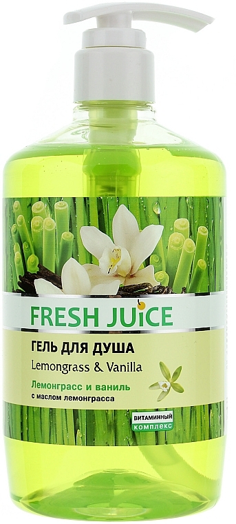 Shower Gel "Lemongrass & Vanilla" - Fresh Juice Sexy Mix Lemongrass & Vanilla — photo N4