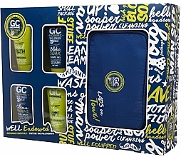 Fragrances, Perfumes, Cosmetics Set - Grace Cole Homme Sport Well Endowed Gift Set (sh/gel/50ml + shmp/50ml + clean/gel/50ml + f/cr/50ml + bag)