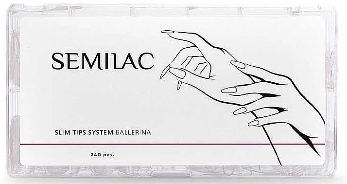 Nail Forms - Semilac Slim Tips System Ballerina — photo N1