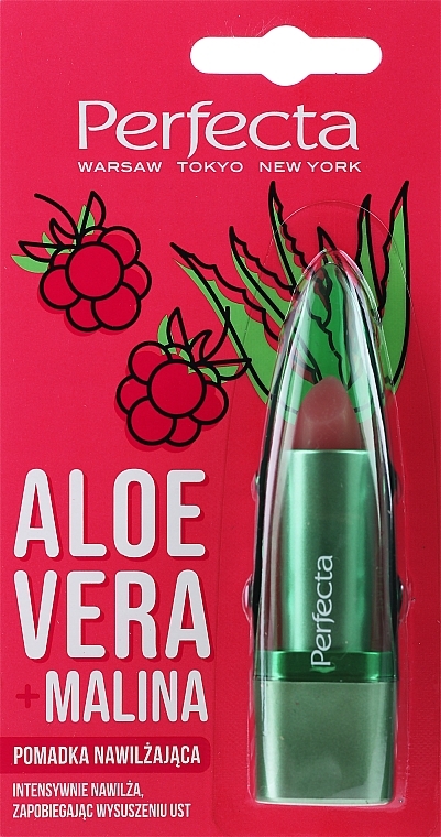 Aloe Vera & Raspberry Lip Balm - Perfecta Aloe Vera + Raspberry — photo N1