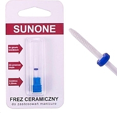 Ceramic Nail Drill CSZ2 'Small Flame', medium, blue - Sunone — photo N1