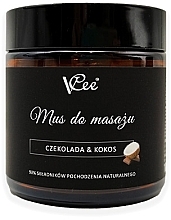 Fragrances, Perfumes, Cosmetics Vegan Massage Mousse 'Chocolate & Coconut' - VCee Chocolate & Coconut Massage Mousse