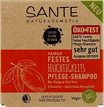 Fragrances, Perfumes, Cosmetics Nourishing & Moisturizing Shampoo Bar "Mango & Aloe" - Sante