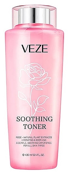 Face Toner with Rose Petal Extract - Veze (Venzen) Soothing Toner — photo N1