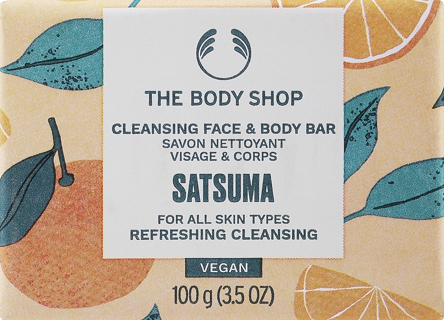 Face & Body Soap - The Body Shop Satsuma Cleansing Face & Body Bar — photo N2