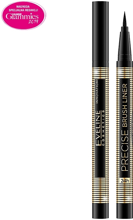 Eyeliner-Pen - Eveline Cosmetics Precise Eye Liner Brush — photo N2