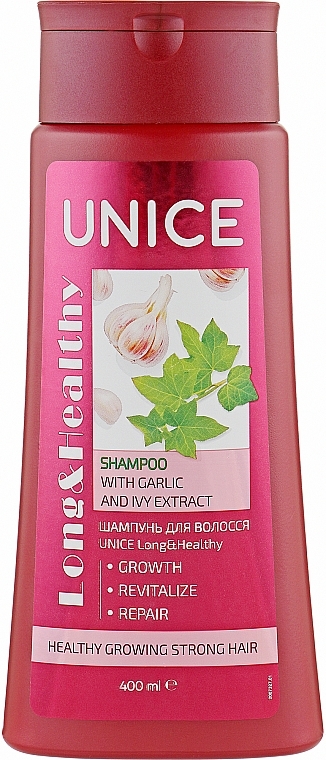Shampoo with Garlic and Ivy Extracts - Unice Long & Healthy Shampoo — photo N1