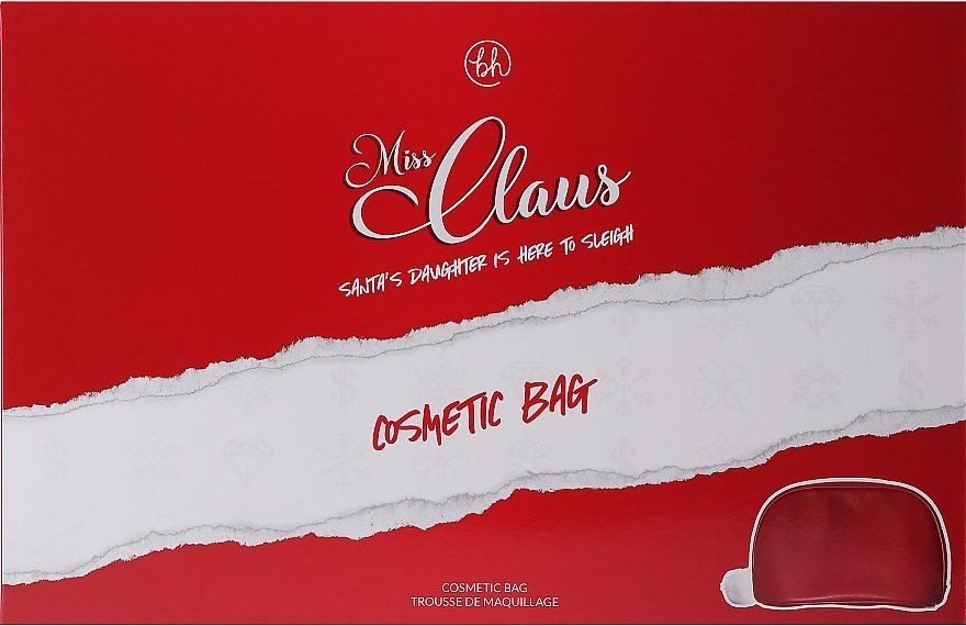 Makeup Bag, red - BH Cosmetics Miss Claus Cosmetic Bag — photo N1