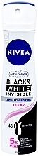 Deodorant Antiperspirant Spray 'Invisible Protection for Black & White' - NIVEA Black & White Invisible Clear — photo N1