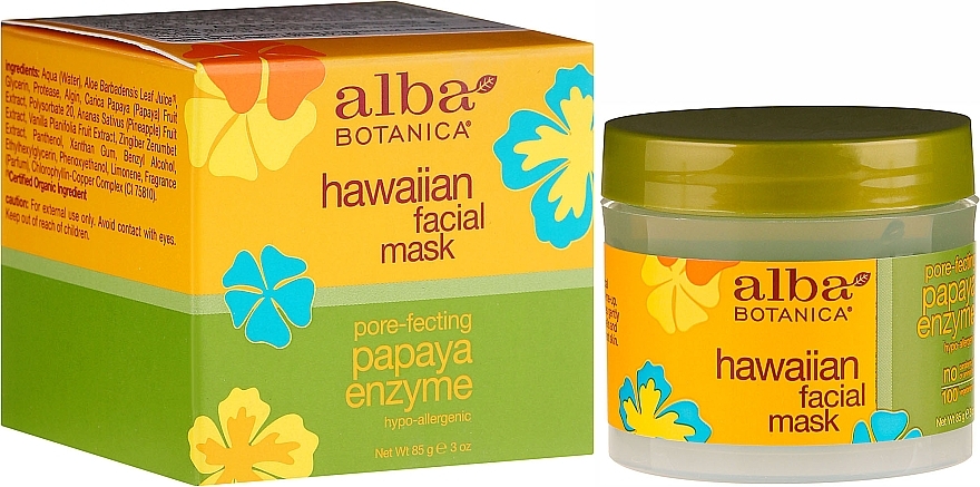 Enzyme Facial Mask - Alba Botanica Natural Hawaiian Facial Scrub Pore Purifying Pineapple Enzyme — photo N1