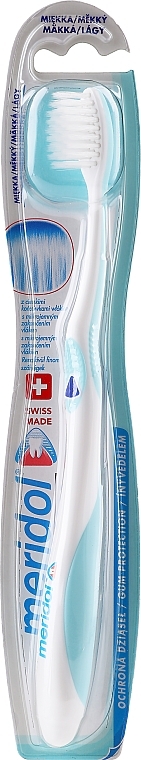 Toothbrush, soft, with blue triangle - Meridol Soft Toothbrush — photo N1