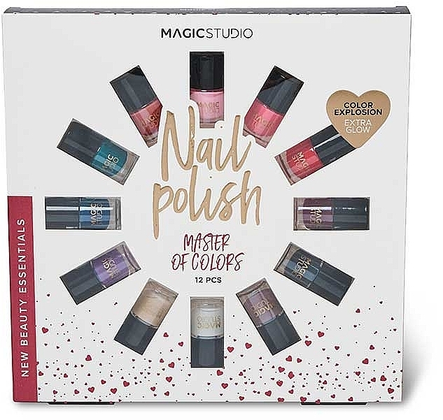 Nail Polish Set, 12 pieces - Magic Studio Nail Polish Master Of Colors — photo N1