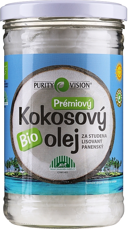 Cold Pressed Coconut Oil - Purity Vision Bio Virgin Cold Pressed Coconut Oil  — photo N1