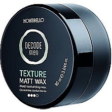 Fragrances, Perfumes, Cosmetics Matte Wax - Montibello Decode Texture Men Matt Wax