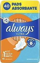 Sanitary Pads, size 1, 40 pcs - Always Ultra Normal — photo N2