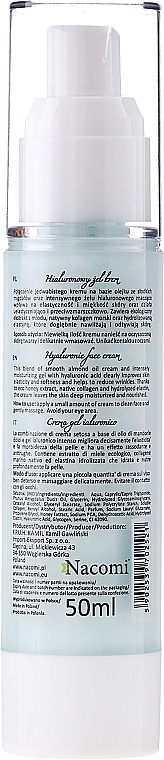 Face Cream-Gel - Nacomi Hyaluronic Cream — photo N2