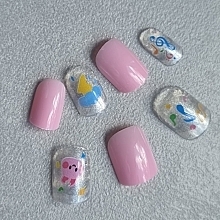 Self-Adhesive Nails for Kids, 911 Notes, 24 pcs. - Deni Carte Magic Miss Tips — photo N3