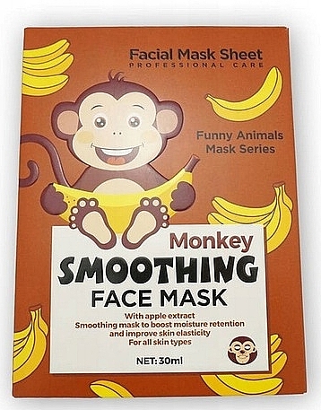 Monkey Sheet Mask - Wokali Animal Monkey Smoothing Face Mask — photo N1