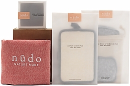 Set - Nudo Nature Made Skin Essentials (sh/sponge/1pc + f/sponge/1pc + bag/1pc + pads/7pcs) — photo N2