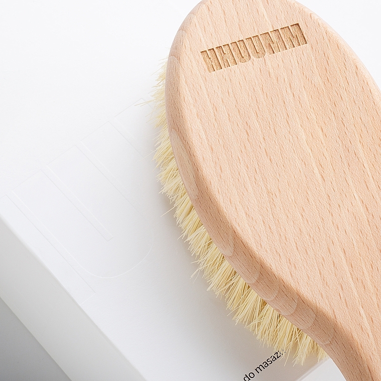 Dry Massage Body Brush with Handle, #5 - Hhuumm Premium — photo N16
