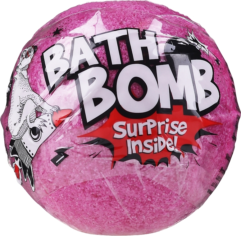 Bath Bomb "Surprise", pink - LaQ Bath Bomb — photo N1