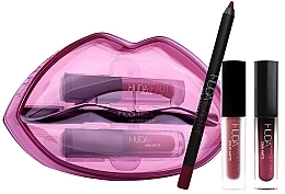 Fragrances, Perfumes, Cosmetics Set - Huda Beauty Matte & Cream Lip Set Bawse & Famous (l/pen/1.2g + lipstick/1.9ml + lipstick/1.5ml)