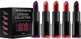 Lipstick Set, 5 pcs. - Revolution Pro 5 Lipstick Collection Noir — photo N2