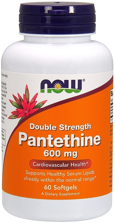 Double Strength Pantethine, 600mg, softgels - Now Foods Double Strength Pantethine — photo N1