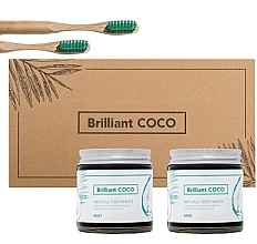 Fragrances, Perfumes, Cosmetics Set - Brilliantcoco Zero Waste (Toothpaste/2x120ml + toothbrush/2pcs)