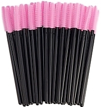 Fragrances, Perfumes, Cosmetics Eyelash Brush, silicone, black and pink - Lena Lashes