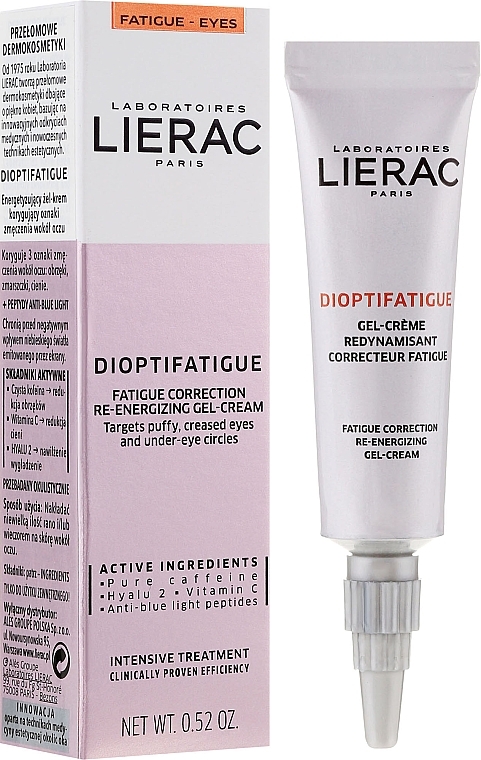 Anti-Fatigue Eye Cream - Lierac Dioptifatigue Cream — photo N1