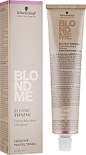 Fragrances, Perfumes, Cosmetics Blonde Toning Hair Cream - Schwarzkopf Professional BlondMe Pastel Tones Blonde Toning