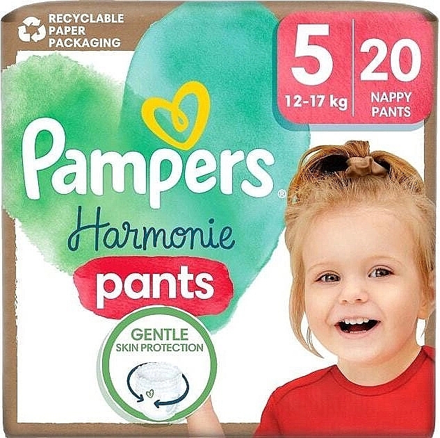 Harmonie Pants オムツ、サイズ5、12-17kg、20枚 - Pampers	 — photo N1