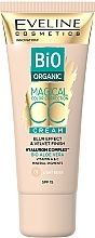 Fragrances, Perfumes, Cosmetics Tinting CC Cream - Eveline Cosmetics Bio Organic Magical CC Cream SPF 15